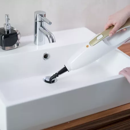 MediaShop Livington Prime M16625 Steam Mop, 10 az 1-ben multifunkciós gőztisztító, gőzölős padlótisztító 1300W, fehér - arany