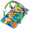   Eco Toys Lovely Zoo Activity Gym Rainforest Jungle zöld / rózsaszín zenélő játszószőnyeg 0 hónapos kortól fiúknak / lányoknak 78 x 52 x 44 cm