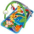 Eco Toys Lovely Zoo Activity Gym Rainforest Jungle zöld / rózsaszín zenélő játszószőnyeg 0 hónapos kortól fiúknak / lányoknak 78 x 52 x 44 cm