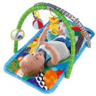 Eco Toys Lovely Zoo Activity Gym Rainforest Jungle zöld / rózsaszín zenélő játszószőnyeg 0 hónapos kortól fiúknak / lányoknak 78 x 52 x 44 cm