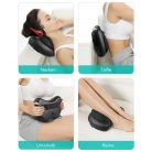 Weinberger MAG 003 Shiatsu 12V autós / 230V hálózati elektromos masszírozó párna, 24W hőterápiás, dupla görgős nyakmasszírozó, infravörös fűtéssel, 3 sebességfokozattal (37005)