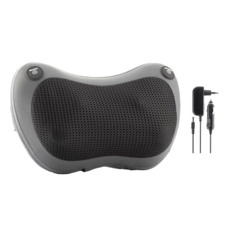 Weinberger MAG 003 Shiatsu 12V autós / 230V hálózati elektromos masszírozó párna, 24W hőterápiás, dupla görgős nyakmasszírozó, infravörös fűtéssel, 3 sebességfokozattal (37005)
