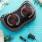 Weinberger MAG 003 Shiatsu 12V autós / 230V hálózati elektromos masszírozó párna, 24W hőterápiás, dupla görgős nyakmasszírozó, infravörös fűtéssel, 3 sebességfokozattal (37005)