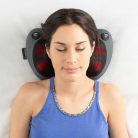 Weinberger MAG 003 Shiatsu 12V autós / 230V hálózati elektromos masszírozó párna, 24W hőterápiás, dupla görgős nyakmasszírozó, infravörös fűtéssel, 3 sebességfokozattal (37005)