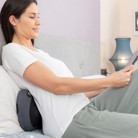 Weinberger MAG 003 Shiatsu 12V autós / 230V hálózati elektromos masszírozó párna, 24W hőterápiás, dupla görgős nyakmasszírozó, infravörös fűtéssel, 3 sebességfokozattal (37005)