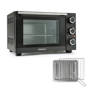   Ambiano OVN-21 / MB-2020 15L 1200W légkeveréses sütő, minigrill, grillsütő, minisütő, pizzasütő (max. 26 cm)