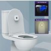   UVC Automatikus, mozgásérzékelős WC fertőtlenítő UV lámpa, UV-C toalett sterilizáló és LED éjszakai irányfény (MCC BE0-A0100)