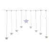   Livarno Home / Melinera 120 x 80 cm 9 LED csillag hálózati melegfehér fényfüggöny, beltéri / kültéri, állófényú karácsonyi dekoráció 230V