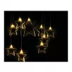   Livarno Home / Melinera 120 x 80 cm 9 LED csillag hálózati melegfehér fényfüggöny, beltéri / kültéri, állófényú karácsonyi dekoráció 230V