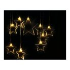 Livarno Home / Melinera 120 x 80 cm 9 LED csillag hálózati melegfehér fényfüggöny, beltéri / kültéri, állófényú karácsonyi dekoráció 230V