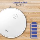 Medion S35 SMART WIFI intelligens automata robotporszívó távirányítóval, Medion Life+ mobilalkalmazással, dokkolóval, 4000Pa, 120 perc (MD 11899)