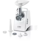 Bosch MFW3520W CompactPowert 500W / 1500W elektromos húsdaráló, 1.8 kg/perc kapacitással, kolbásztöltő tartozékkal