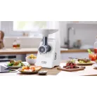 Bosch MFW3520W CompactPowert 500W / 1500W elektromos húsdaráló, 1.8 kg/perc kapacitással, kolbásztöltő tartozékkal