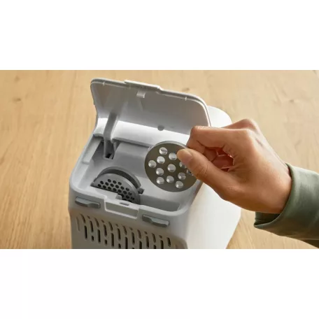 Bosch MFW3520W CompactPowert 500W / 1500W elektromos húsdaráló, 1.8 kg/perc kapacitással, kolbásztöltő tartozékkal