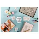 SilverCrest MPP 203 A1 XL Mini Pocket Printer, Bluetooth 5.0 1200 mAh 3-7 V mini akkus nyomtató, zsebnyomtató, li-ion akkumulátoros hőpapíros nyomtató, 7 tekercs fehér + színes papírral