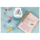 SilverCrest MPP 203 A1 XL Mini Pocket Printer, Bluetooth 5.0 1200 mAh 3-7 V mini akkus nyomtató, zsebnyomtató, li-ion akkumulátoros hőpapíros nyomtató, 7 tekercs fehér + színes papírral