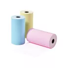 SilverCrest MPP 203 A1 XL Mini Pocket Printer, Bluetooth 5.0 1200 mAh 3-7 V mini akkus nyomtató, zsebnyomtató, li-ion akkumulátoros hőpapíros nyomtató, 7 tekercs fehér + színes papírral