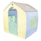 MochToys 12794 Pastelle Happy Jungle House 102 x 88 x 108 dzsungel kerti játszóház, játékház pasztel színekkel (sárga, kék, zöld, barna)