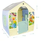 MochToys 12794 Pastelle Happy Jungle House 102 x 88 x 108 dzsungel kerti játszóház, játékház pasztel színekkel (sárga, kék, zöld, barna)