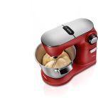 Bosch MUM9A66R00 OptiMUM 1600W 5.5L piros (vörös) fémházas konyhai robotgép, dagasztógép, nemesacél habverővel, tésztakeverővel és dagasztó horoggal