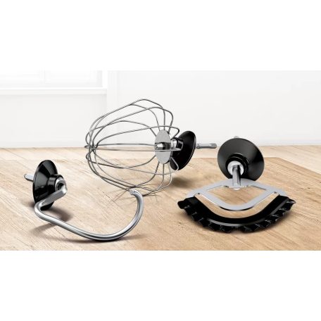 Bosch MUM9A66R00 OptiMUM 1600W 5.5L piros (vörös) fémházas konyhai robotgép, dagasztógép, nemesacél habverővel, tésztakeverővel és dagasztó horoggal