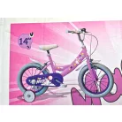 Denver Bikes / Bottari Magic 77391 MTB lány 14" kerékpár, bicikli levehető támasztó kerekekkel 81 x 18 x 50 cm, rózsaszín - fehér
