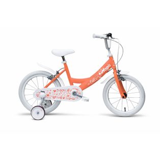   Denver Bikes / Bottari Magic 77396 MTB lány 16" kerékpár, bicikli levehető támasztó kerekekkel 91 x 18 x 50 cm, narancs-fehér