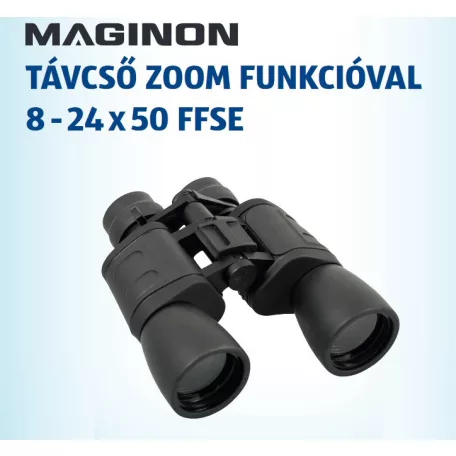 Maginon 8 - 24 x 50 FFSE ZOOM távcső 8x - 16x - 24x nagyítással, ZOOM funkcióval
