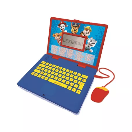 Lexibook Mancs őrjárat kétnyelvű angol - magyar játék laptop, beszélő, LCD kijelzős gyermek laptop, oktató foglalkoztató játék, egérrel