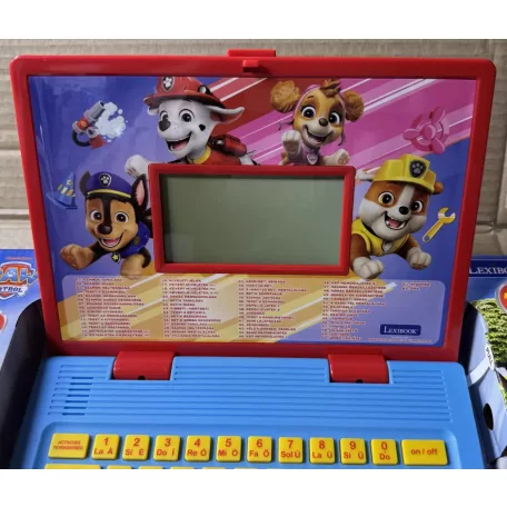 Lexibook Mancs őrjárat kétnyelvű angol - magyar játék laptop, beszélő, LCD kijelzős gyermek laptop, oktató foglalkoztató játék, egérrel (JC598PAi9)