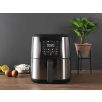   Bergner MasterPro BGMP-9321-HU 4L 1500W digitális inox, nemesacél Air Fryer, forrólevegős olajsütő, olaj nélküli fritőz, légsütő 8 automata programmal 