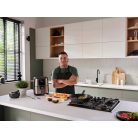 Bergner MasterPro BGMP-9321-HU 4L 1500W digitális inox, nemesacél Air Fryer, forrólevegős olajsütő, olaj nélküli fritőz, légsütő 8 automata programmal 