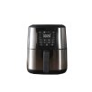   Bergner MasterPro BGMP-9321-HU 4L 1500W digitális inox, nemesacél Air Fryer, forrólevegős olajsütő, olaj nélküli fritőz, légsütő 8 automata programmal 