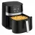 Bergner MasterPro XXL 8L 1800W fekte - inox digitális Air Fryer, forrólevegős olajsütő, olaj nélküli fritőz, 8 automata programmal (BGMP-9513), opcionálisan sütőpapírral