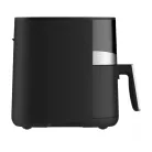 Bergner MasterPro XXL 8L 1800W fekte - inox digitális Air Fryer, forrólevegős olajsütő, olaj nélküli fritőz, 8 automata programmal (BGMP-9513), opcionálisan sütőpapírral