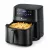 Bergner MasterPro XXL 8L 1700W digitális Air Fryer, forrólevegős olajsütő, olaj nélküli fritőz, 8 automata programmal (BGMP-9456-4), opcionálisan sütőpapírral