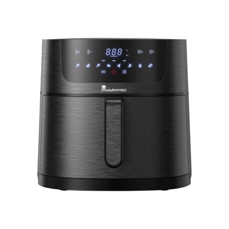 Bergner MasterPro XXL 8L 1700W digitális Air Fryer, forrólevegős olajsütő, olaj nélküli fritőz, 8 automata programmal (BGMP-9456-4), opcionálisan sütőpapírral