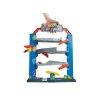   Mattel Hot Wheels Stunt Garage 4 szintes, hordozható, műanyag trükkös garázs, parkoló lifttel, kaszkadőrgarázs pályaszett 1 db kisautóval (GNL70 )