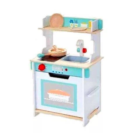 Maxim Easy Slot in Kitchen fa játék konyha, 40 x 26 x 62 cm babakonyha, játékkonyha pakolható sütővel, főzlappal, mosogatóval (52872) 