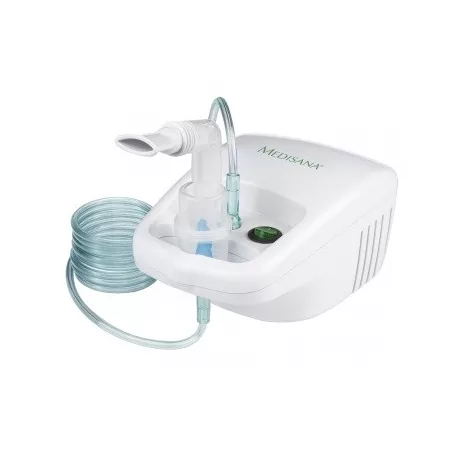 Medisana IN 500 elektromos kompresszoros, sűrített levegős inhalátor, gyermek- és felnőtt szájmaszkokkal, 10 ml töltőkapacitással