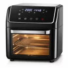 Misura TUCAN Air Fryer 2000W 12 literes XL 9 az 1-ben AirFryer, grillcsirke és kebab sütő, forrólevegős, légkeveréses digitális sütő, forgó grillel, sütőkosárral, sütőráccsal grillráccsal és tepsivel, belső világítással