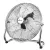 Momert 2361 nemesacél inox (100% fém) 40 cm 100W padlóventilátor, szélgép, alumínium lapátokkal, 3 sebességfokozattal