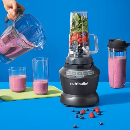 Nutribullet® Combo NBF500DG 1200W 1.8 literes normál méretű turmixgép és Smoothie Maker 2 db pohárral (700 ml utazó és 900 ml)