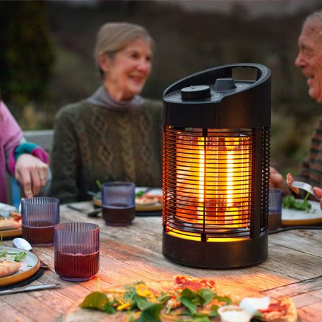 Klimacom NH-35B 350W / 700W 360° oszcilláló kültéri / beltéri IPX4 vízálló Carbon Infrared Heater, szénszálas infravörös hősugárzó