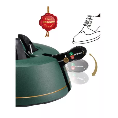 Krinner Comfort Medium (M - 2,5m) pedálos bowdenes automata karácsonyfatalp fenyőfatalp fenyőtalp