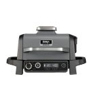 Ninja WoodFire OG701EU elektromos kombi kültéri Master BBQ, Smoker Grill (füstölő) és Airfryer 3 az 1-ben készülék 2400W, 28 × 37 cm grillező felülettel