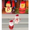   NorthPoint kültéri / beltéri 70 cm elemes világító melegfehér LED-es textil Hóember / Mikulás karácsonyi dekoráció