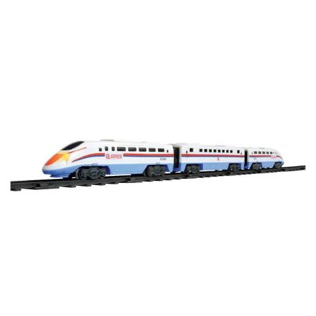 One Two Fun ICE GL High Speed Express elemes önjáró elektromos vonat szett, vasút készlet 132 x 74 cm 