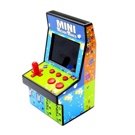 One 2 Fun Mini Arcade Machine játékgép, kézi játékkonzol 200 db retró arcade játékkal, 3" színes LCD kijelzővel