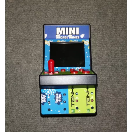One 2 Fun Mini Arcade Machine játékgép, kézi játékkonzol 200 db retró arcade játékkal, 3" színes LCD kijelzővel